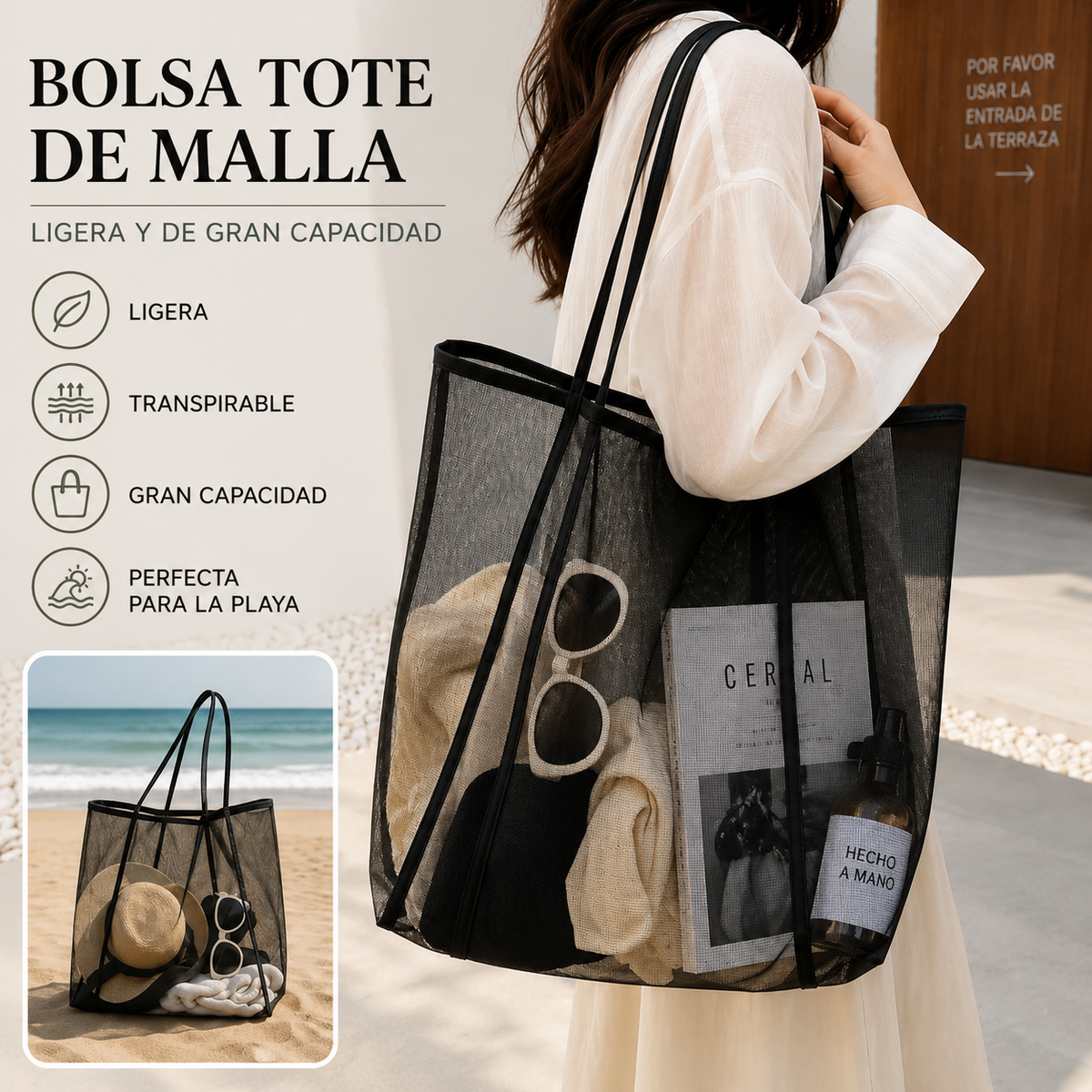 Bolso Malla Playa — imagen 3